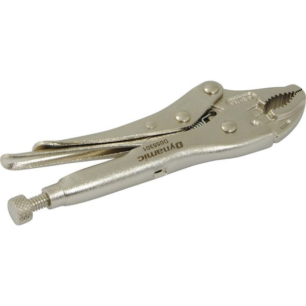 Tools 5" Locking Pliers, Curved Jaws With Wire Cutter